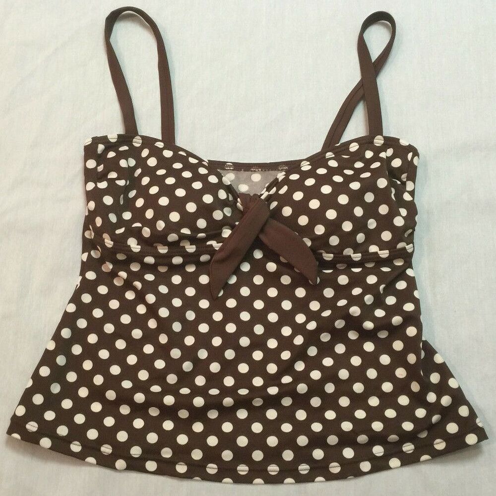 ATHENA WOMENS SWIM TANKINI TOP SIZE 10